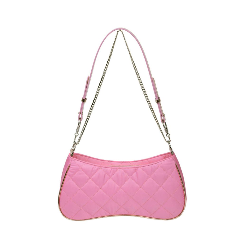 TTMAB - Astrid Quilted-Satin Shoulder Bag | Pink, buy at doors.nyc