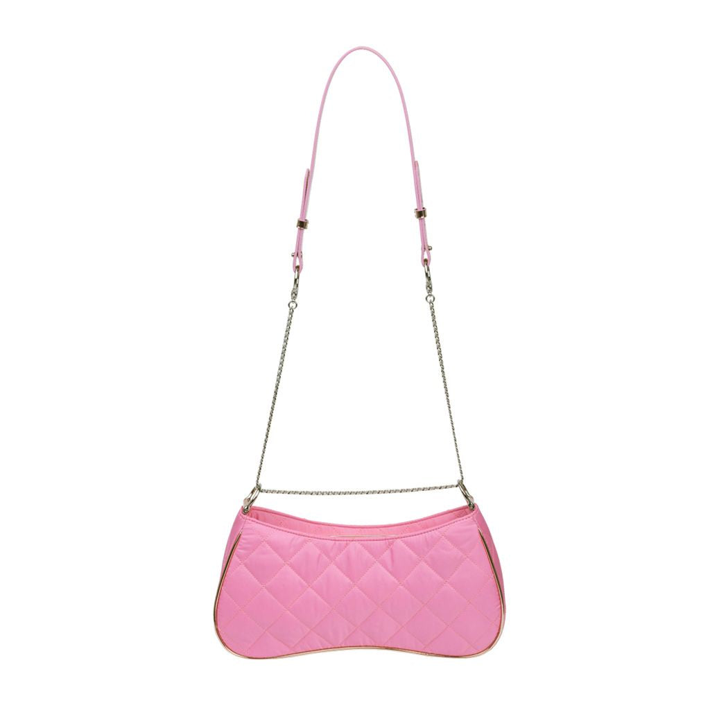 TTMAB - Astrid Quilted-Satin Shoulder Bag | Pink, buy at doors.nyc