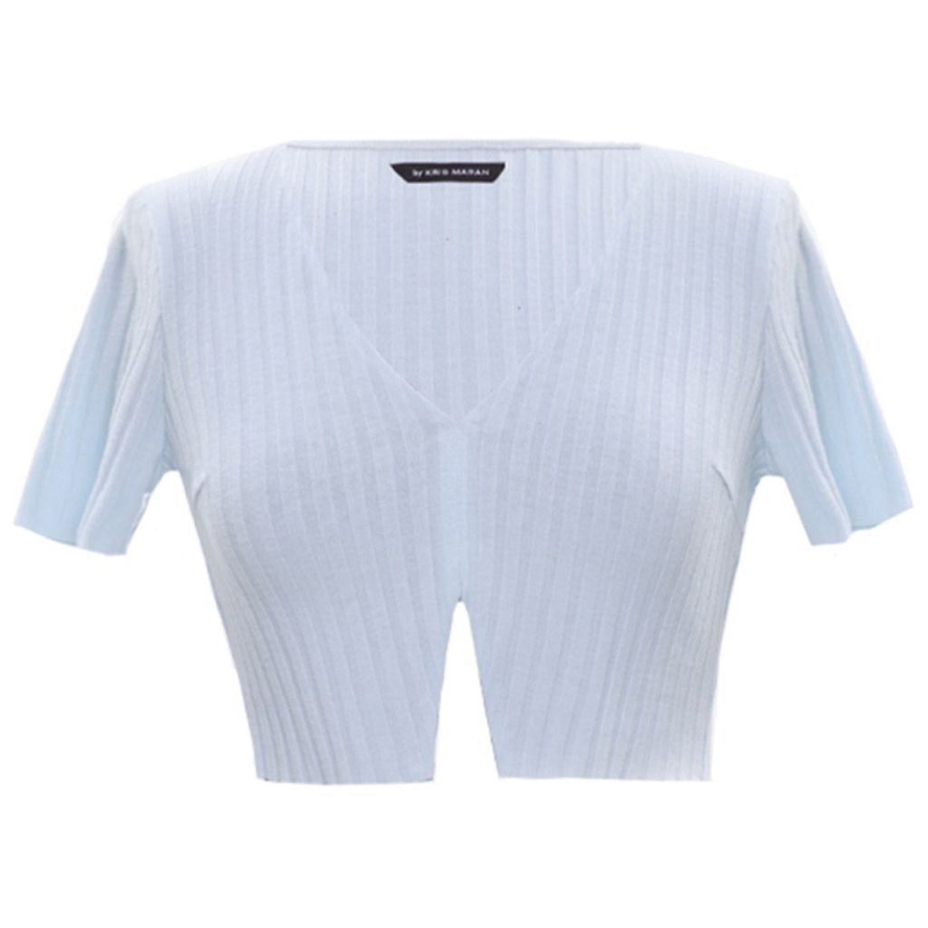 KRIS MARAN - Knitted Top With Cuts buy at DOORS NYC