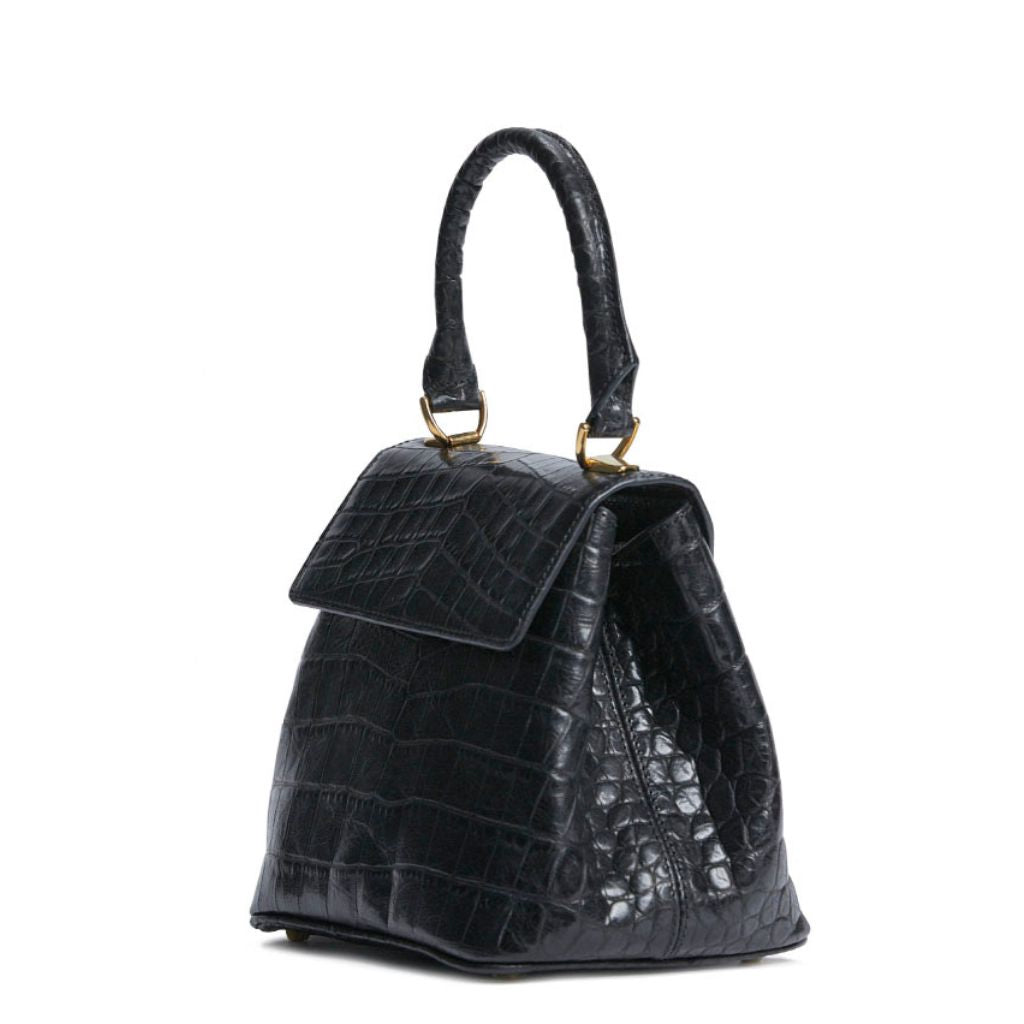 JANEPAIK SEOUL﻿ - Anne Crocodile-Effect Leather Bag | Black, buy at doors. nyc