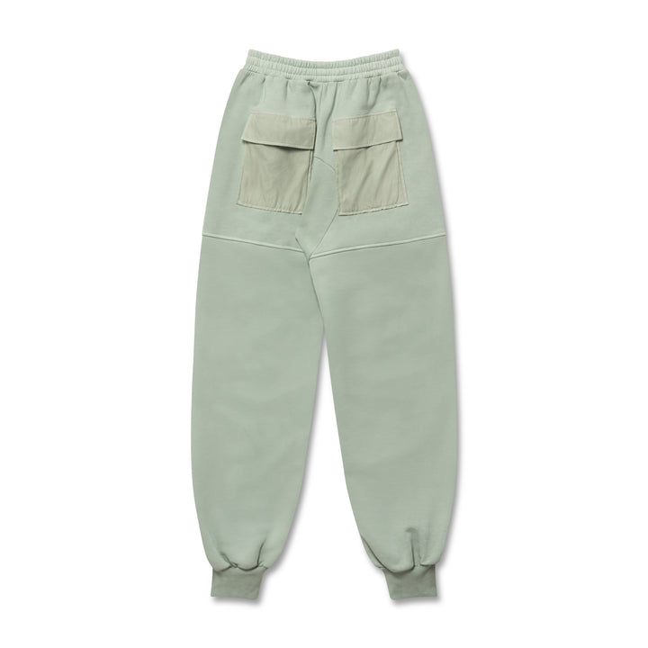 Quilted-Panel Cotton-jersey Track Pants | Green