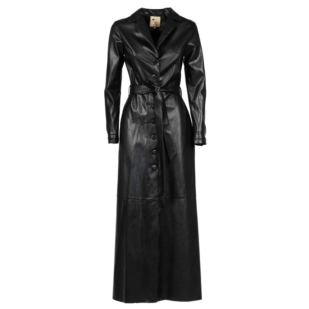 JULIA ALLERT - Long Eco-Leather Trench | doors.