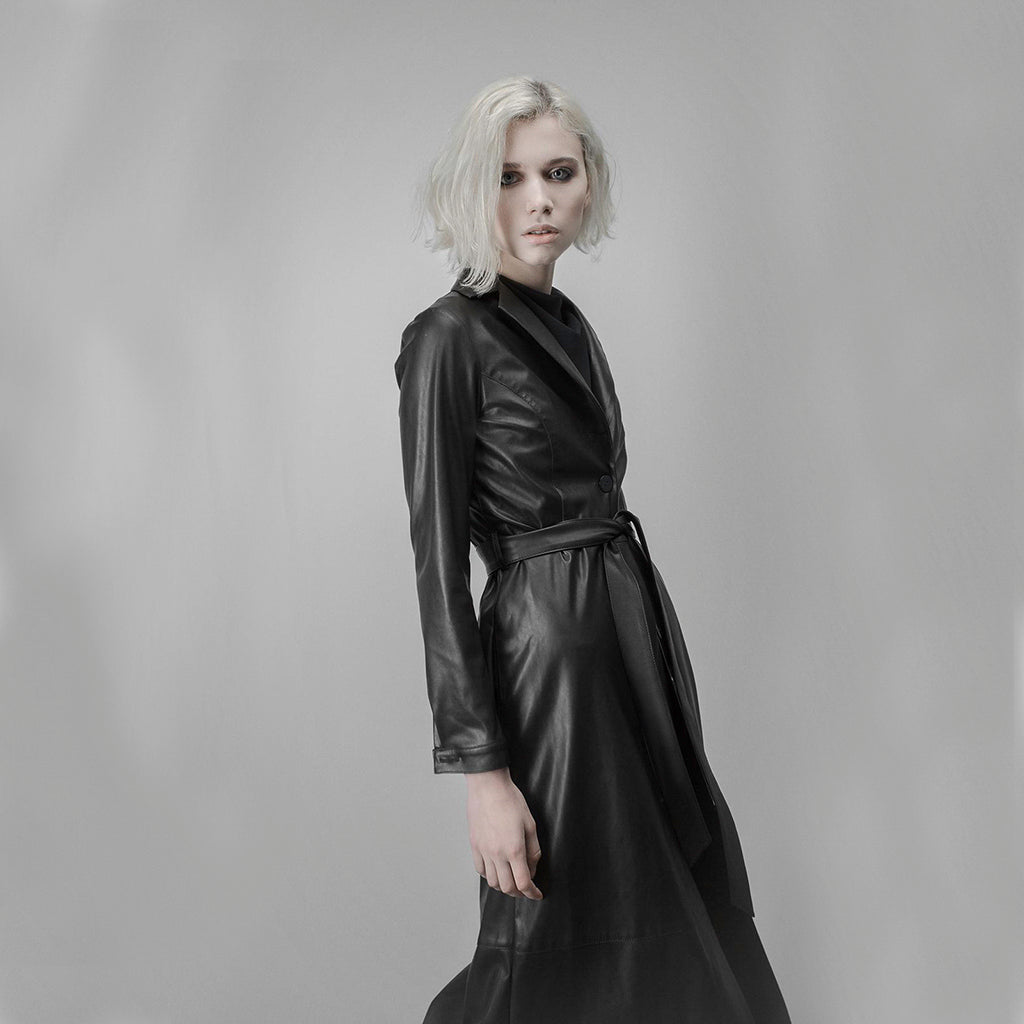 JULIA ALLERT - Long Eco-Leather Trench | doors.