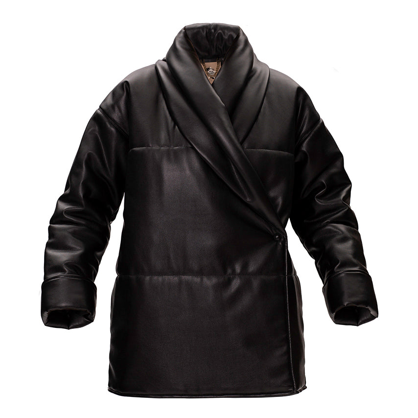 JULIA ALLERT - Leather Puffer Jacket, buy at doors.nyc