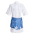 JUUN.J - Cotton Shirt Dress With Denim | White, buy at DOORS NYC