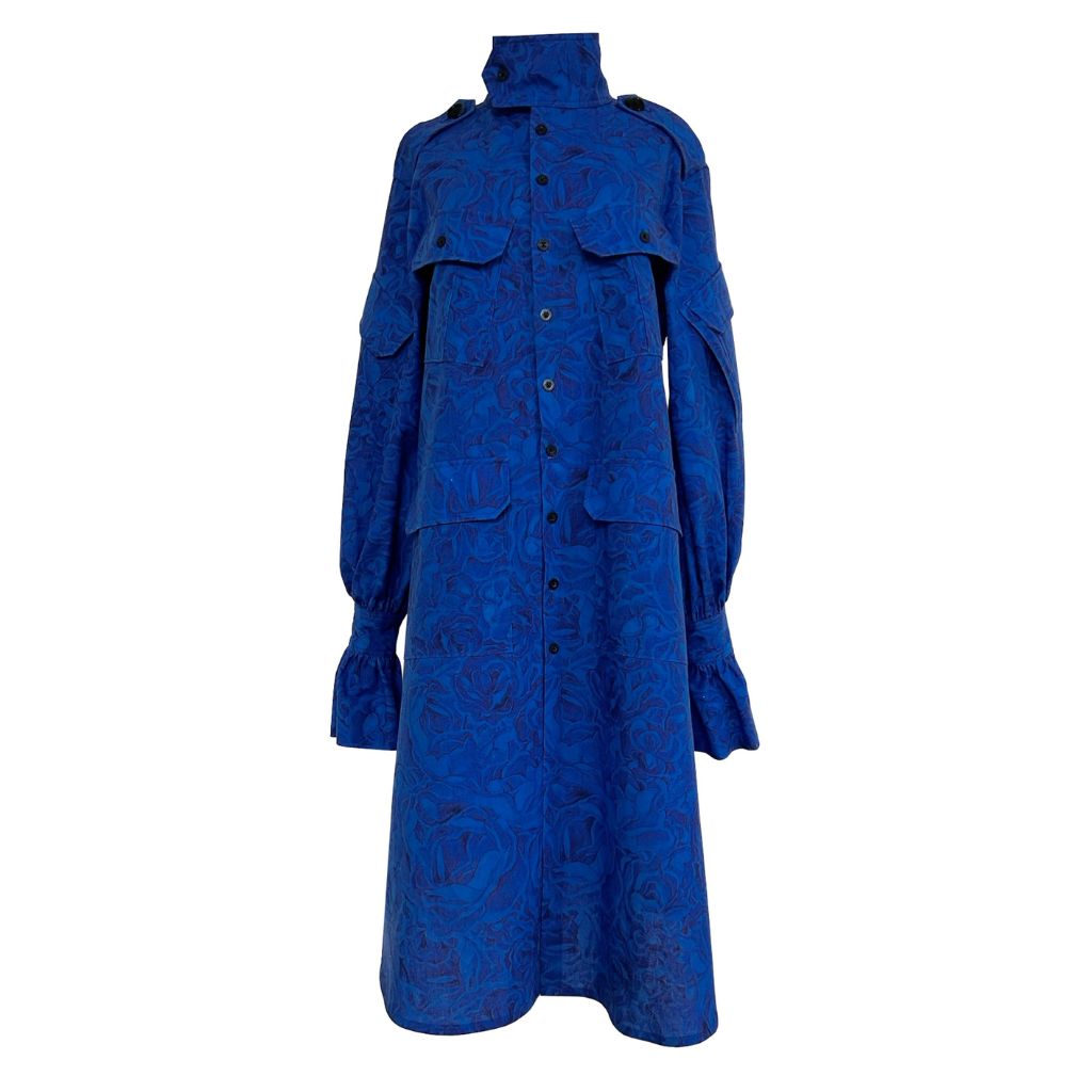 SUBIN HAHN - ﻿The Military Shirt Dress | Blue buy at doors. nyc
