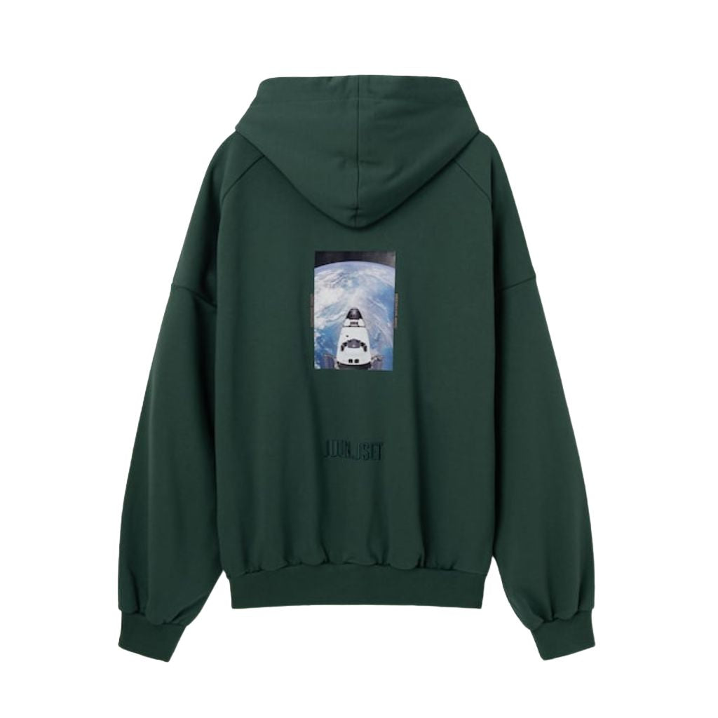 JUUN.J - Graphic Overfit Hoodie Sweatshirt | Green buy at DOORS NYC