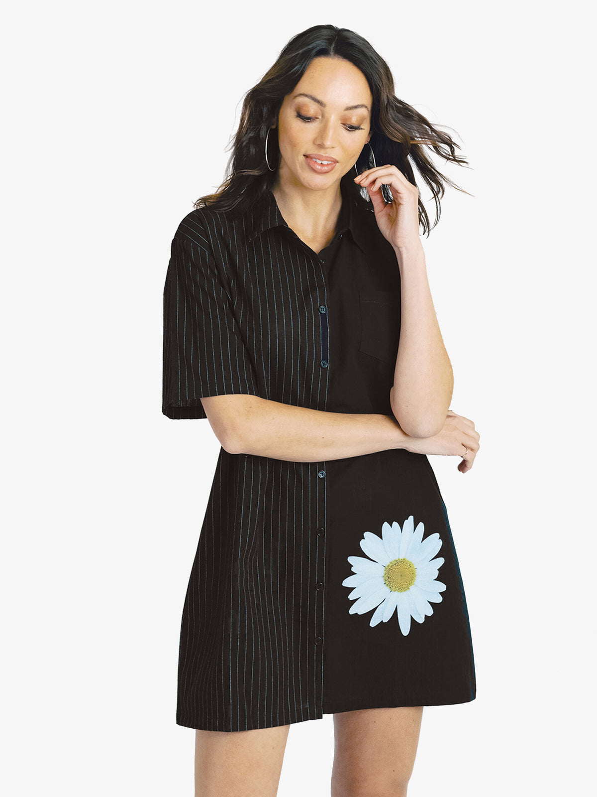 Mini Shirt Dress | Daisy Flower