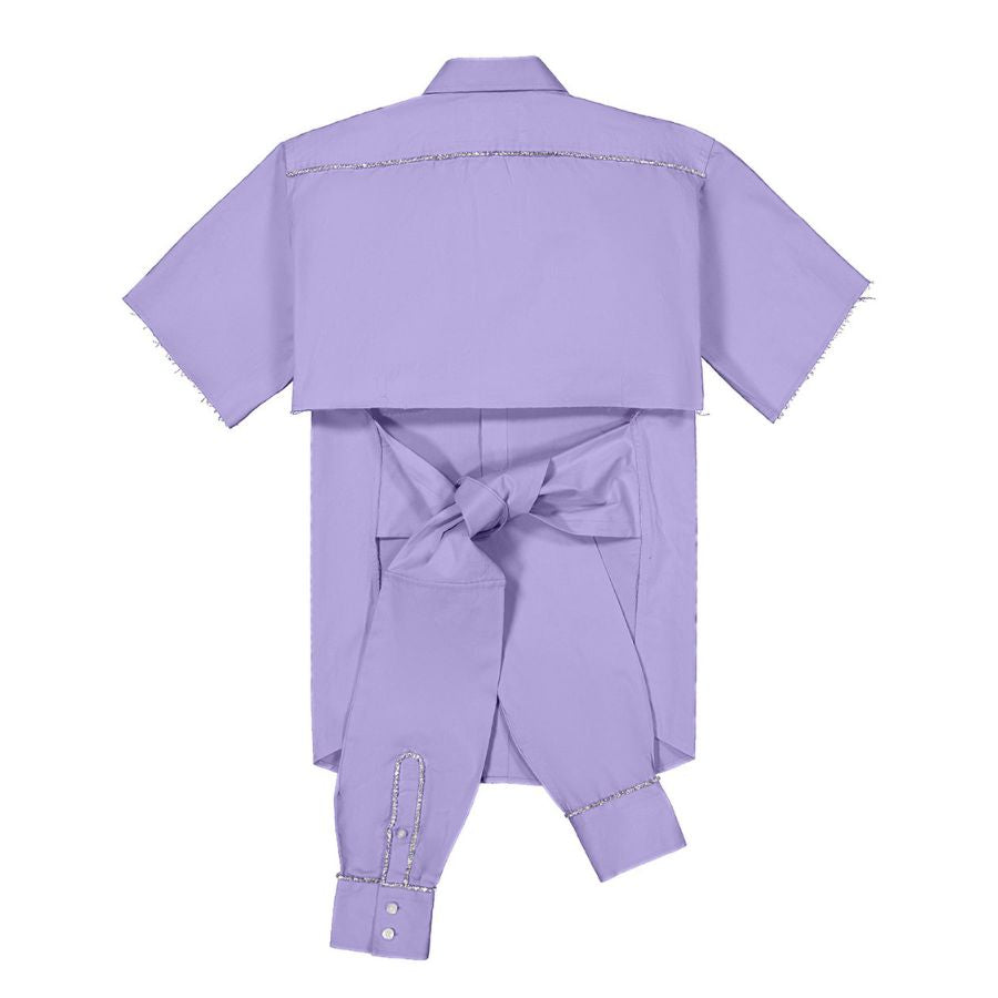 OMELIA - Short Sleeve Shirt | Purple, buy at doors. nyc