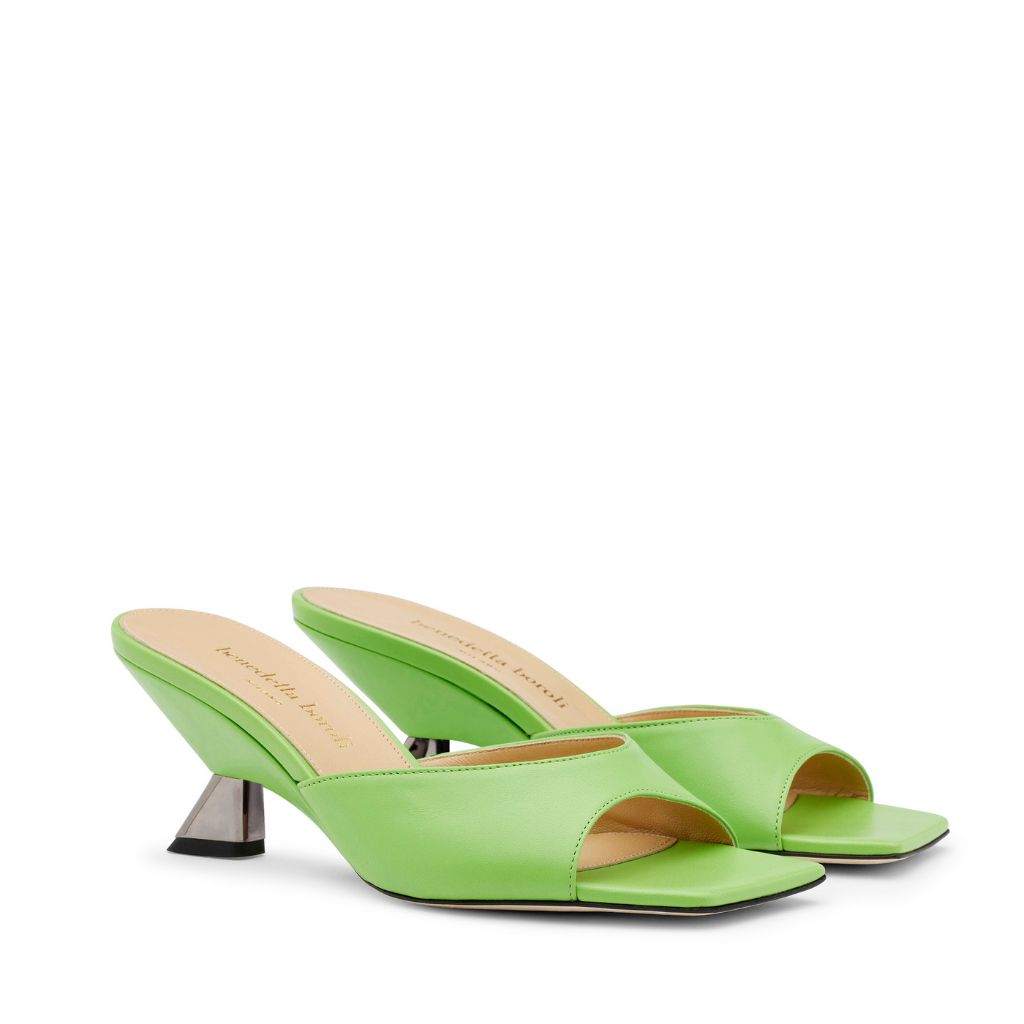 BENEDETTA BOROLI- Alyssa Alien Slides | Green, buy at doors. nyc