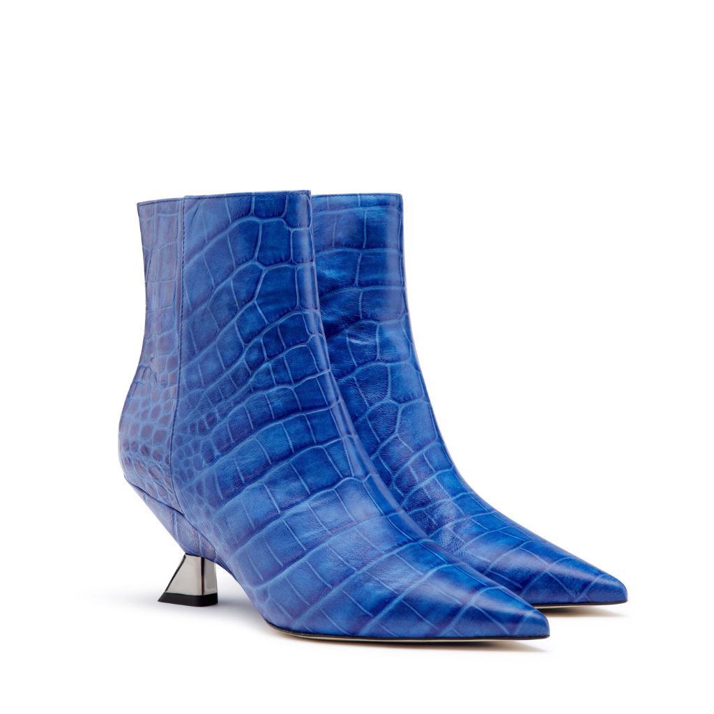BENEDETTA BOROLI - Aretha Persia Ankle Boots | Blue, buy at DOORS NYC