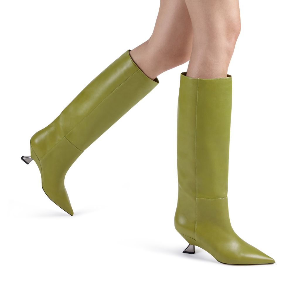 BENEDETTA BOROLI- Ashley Aloe Boots | Lime Greens, buy at DOORS NYC