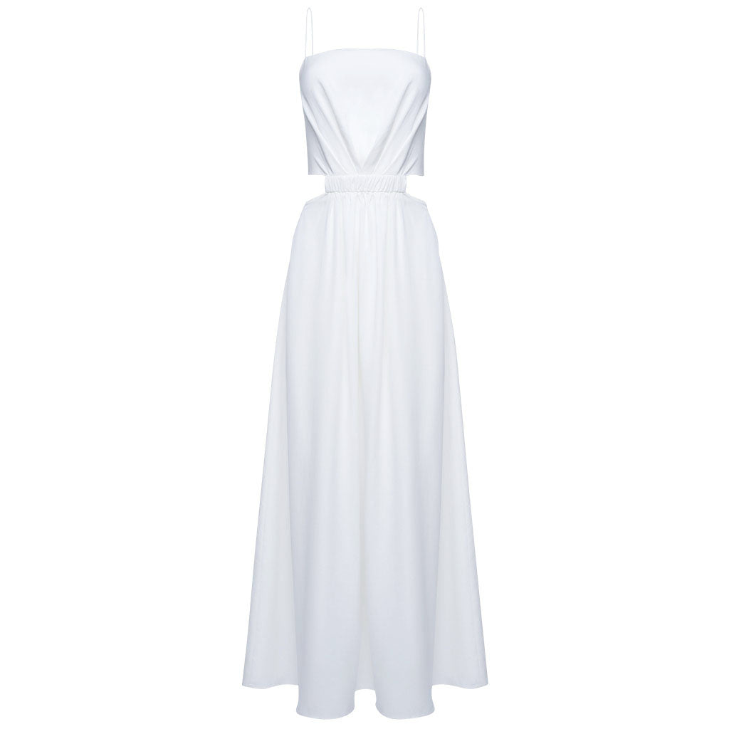 Sleeveless Midi Dress | White YMAL