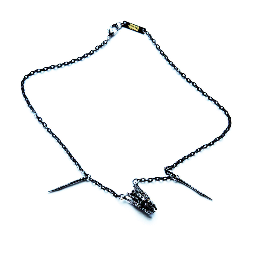 Snake & Ribs Necklace | Black
