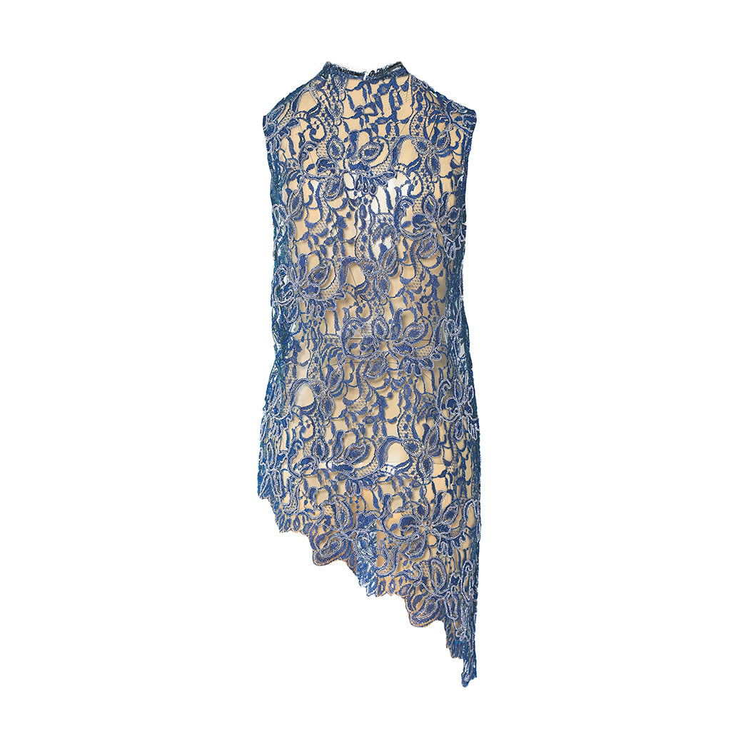 OTKUTYR - Blue Lace Top, buy at DOORS NYC