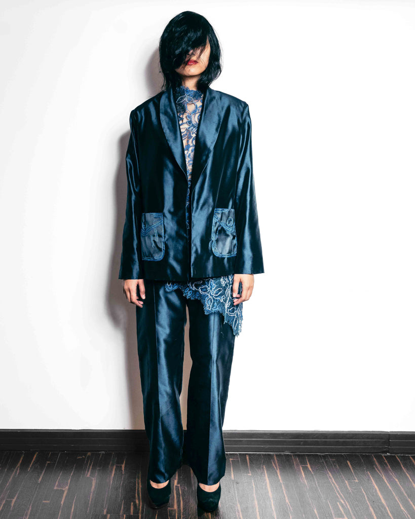 OTKUTYR - Tefetta Jacket | Blue, buy at DOORS NYC