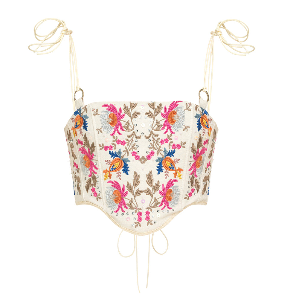 ALICE K - Embroidered Corset, buy at doors. nyc