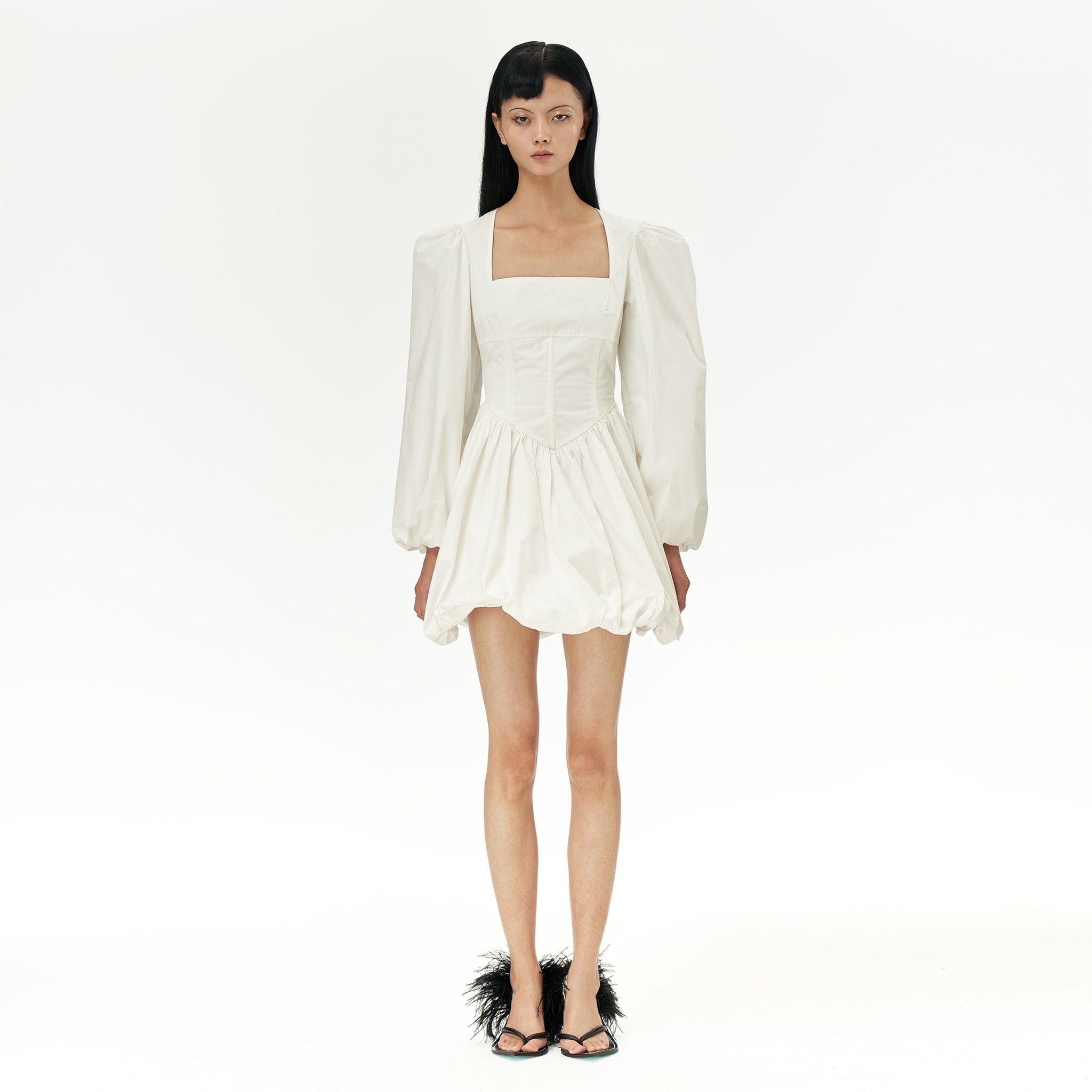 PANN - Mini Dress | White, buy at doors.nyc