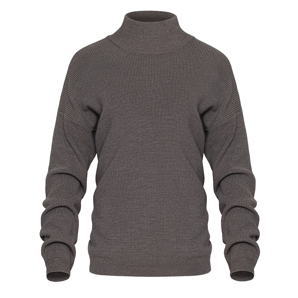 Oversized Wool Sweater | Gray