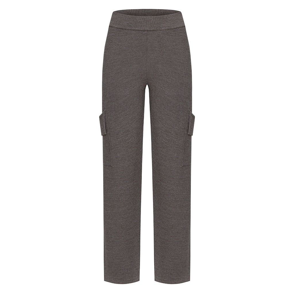 SOFIE STOREE - Knitted Cargo Pants | Gray, buy at DOORS NYC