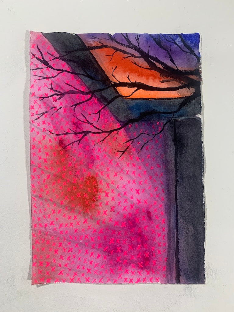 House Sunset | Painting