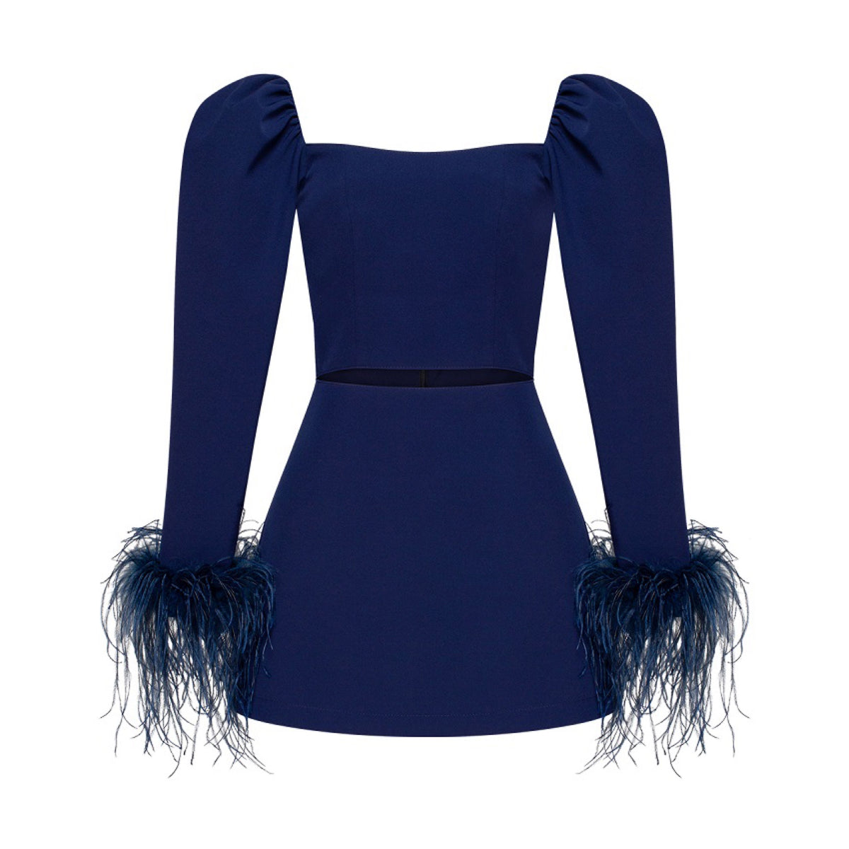 Mini-Dress With Feathers