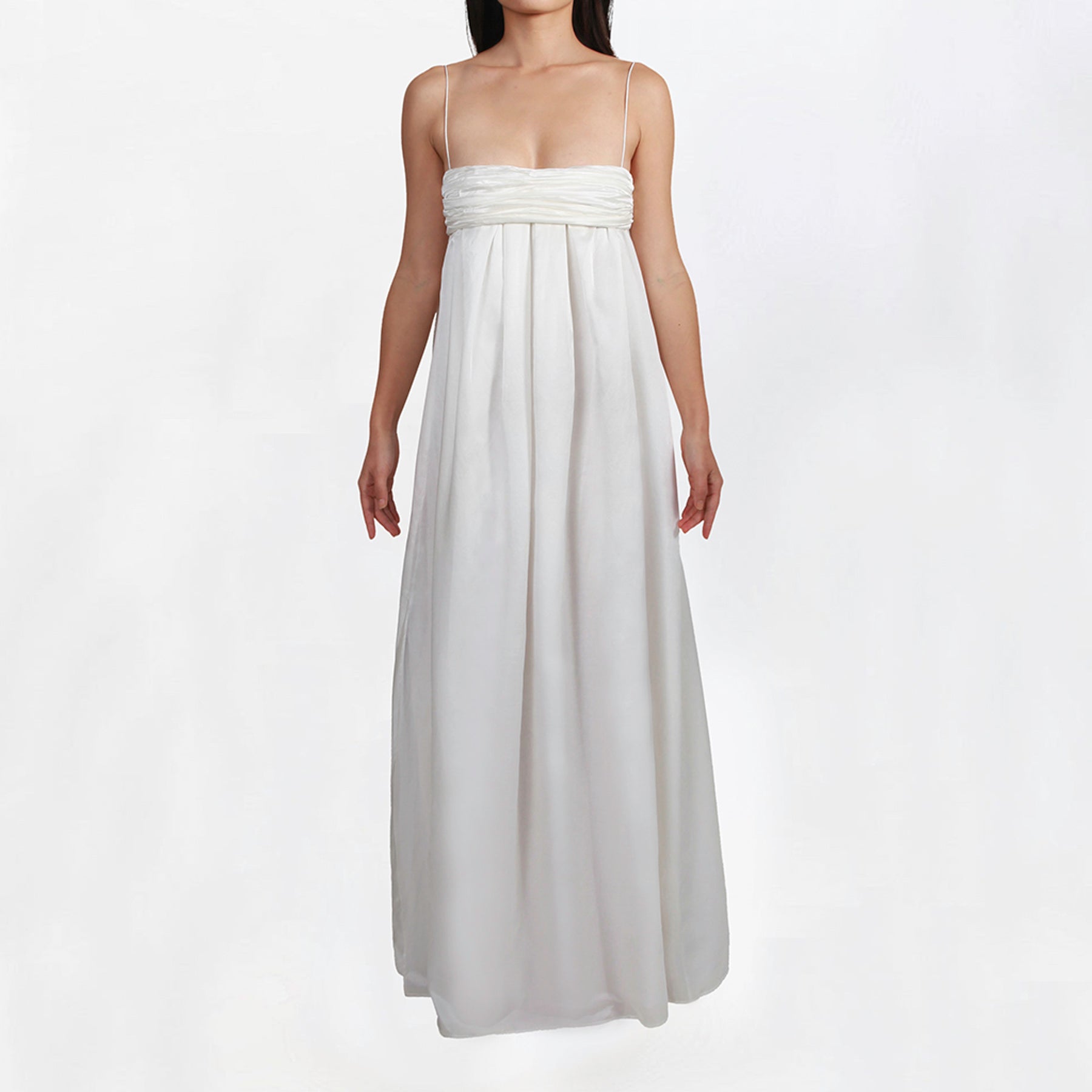 NUAJE NUAJE - Isabelle Cotton and Silk-Blend Maxi Dress at DOORS NYC