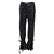 Charlotte Cuff-Tie Faux-Leather Pants | Black