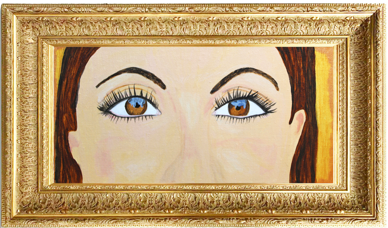 GLAUCIA STANGANELLI - My Eyes | Original artwork framed, buy at doors. nyc