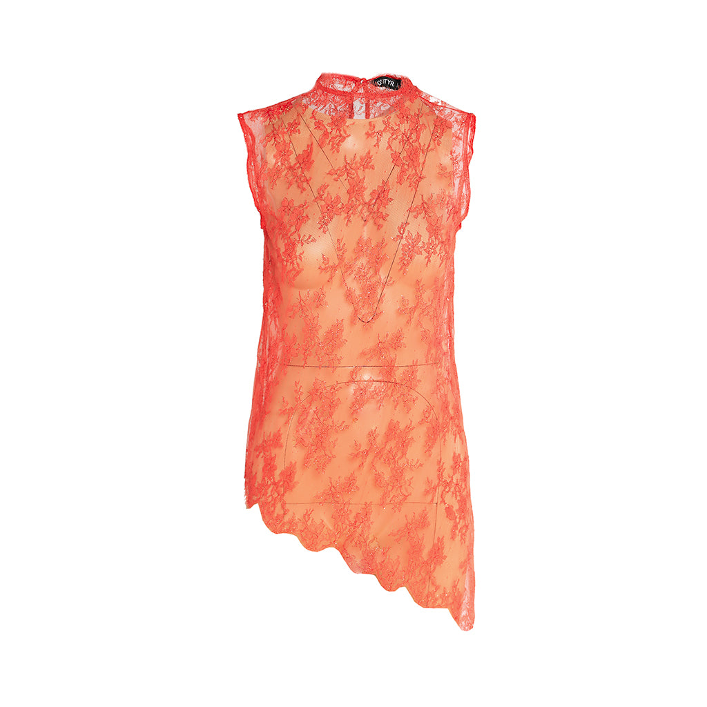 OTKUTYR - Red Lace Top, buy at DOORS NYC
