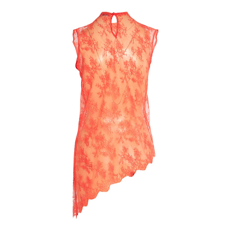 OTKUTYR - Red Lace Top, buy at DOORS NYC