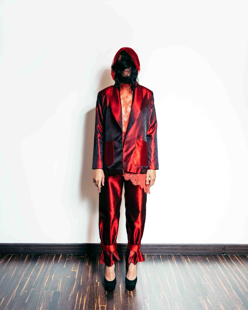 OTKUTYR - Red Tefetta Jacket, buy at DOORS NYC