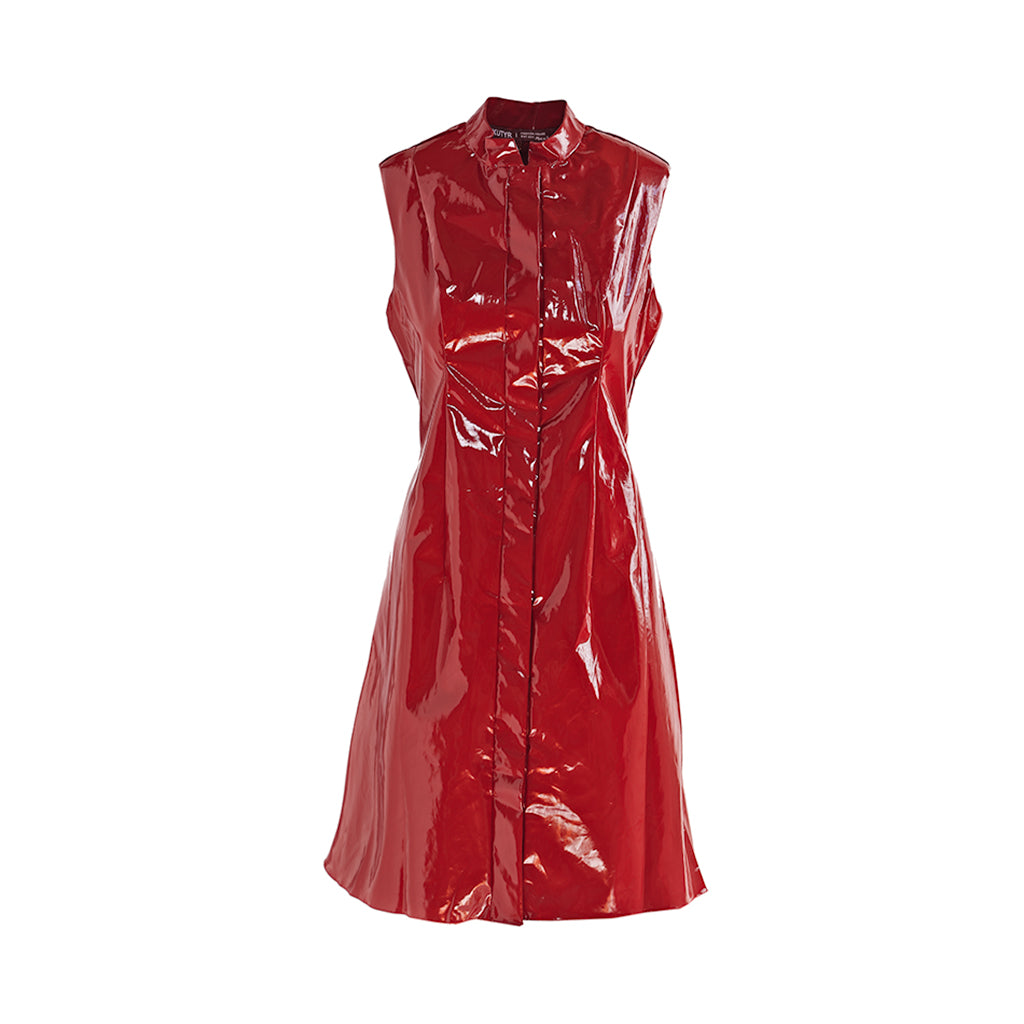 Vinyl Dress | Red