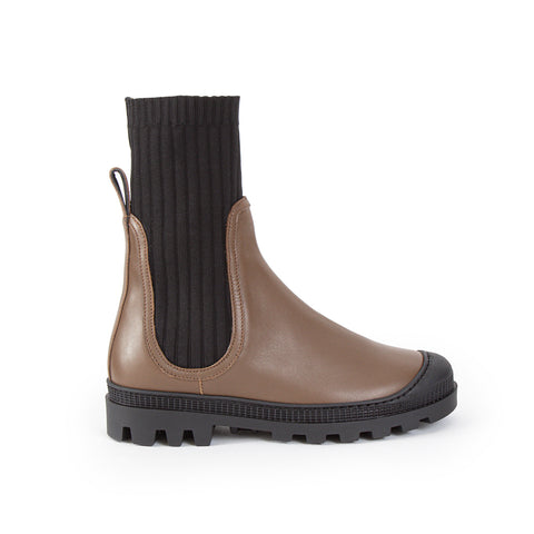 SCLARANDIS - LEILA Nappa Boots | Khaki, buy at DOORS NYC