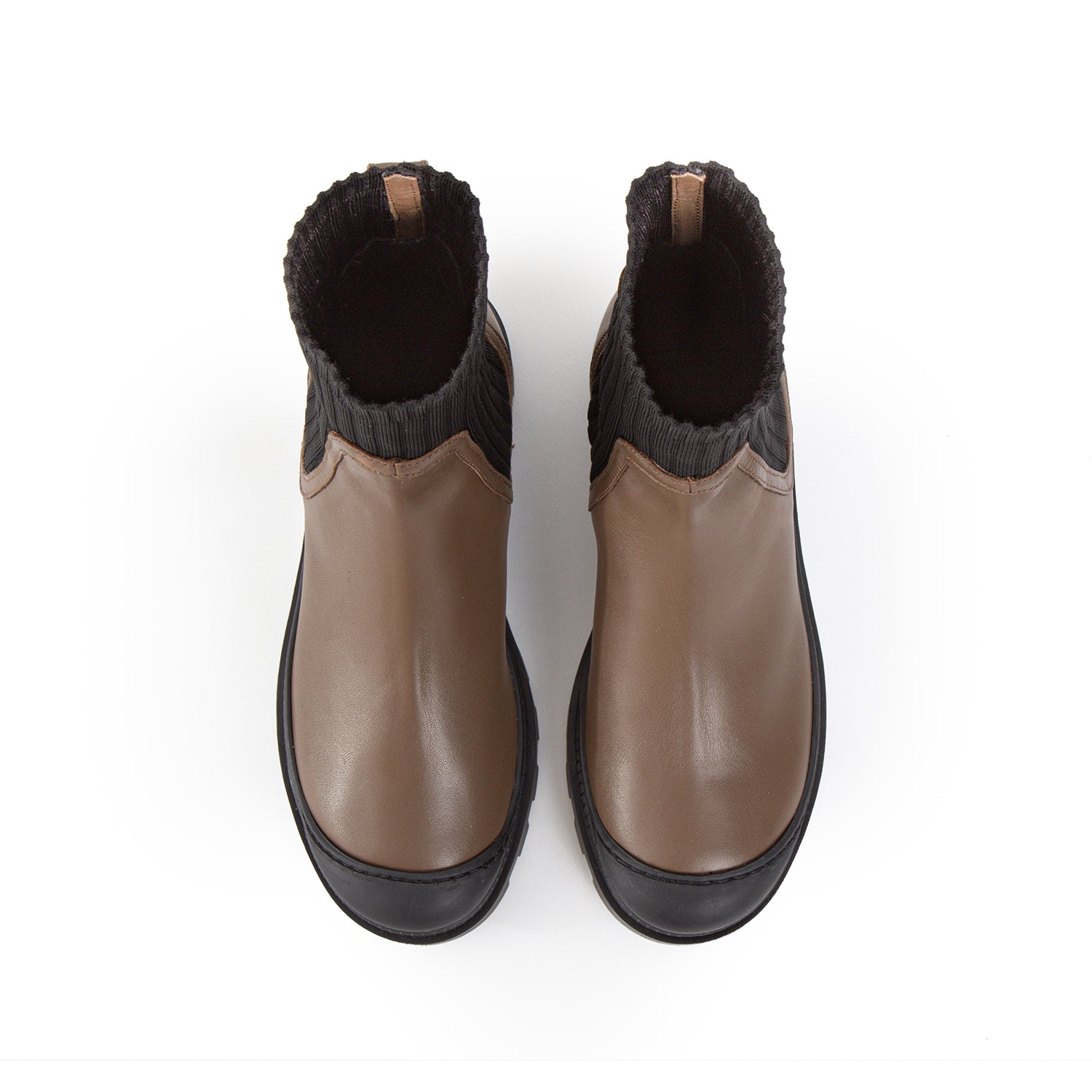 VIKELE STUDIO - LEILA Nappa Boots | Khaki, buy at doors. nyc