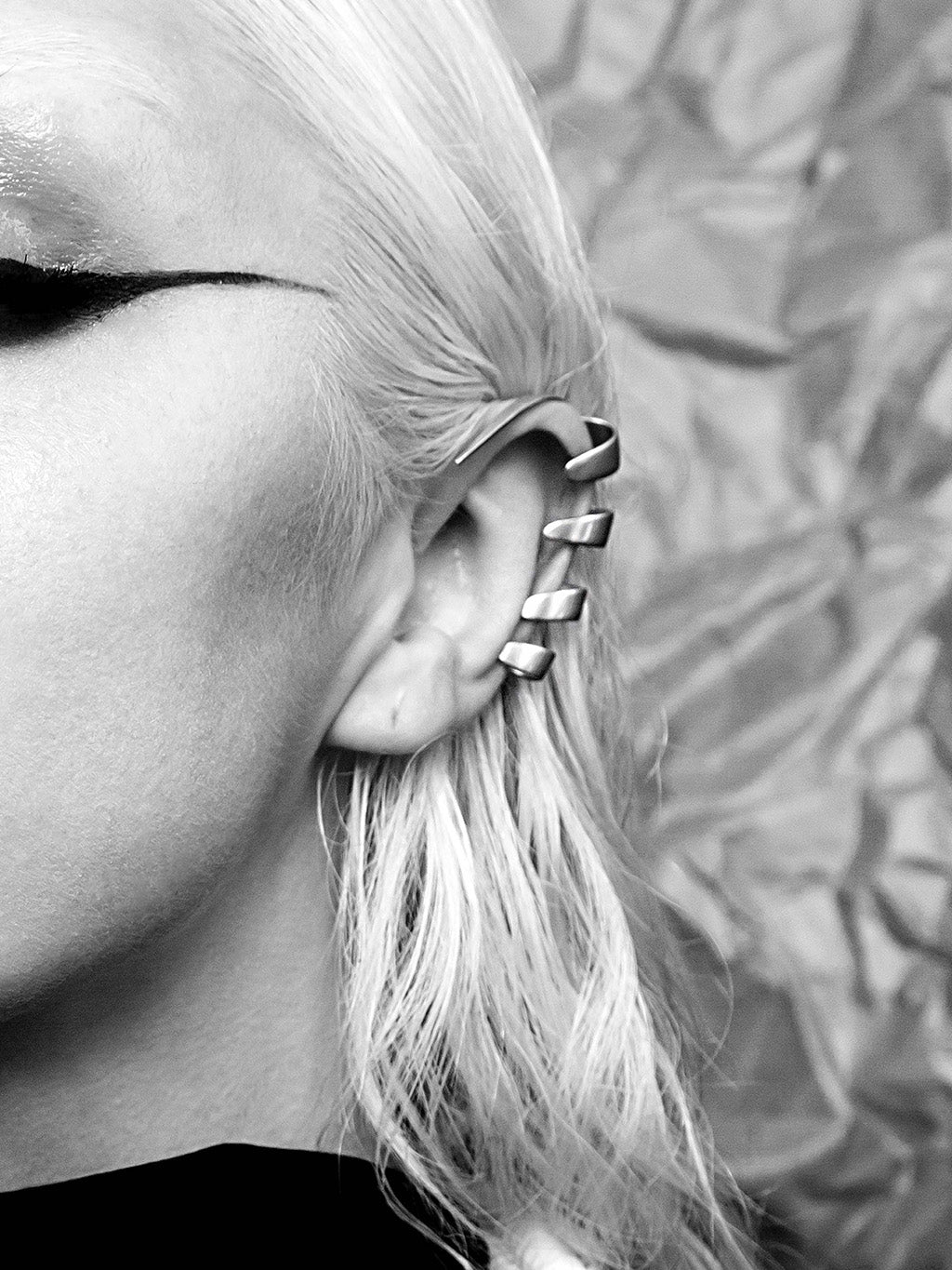 B DODI - Serpentine Ear Cuff | Silver buy at DOORS NYC