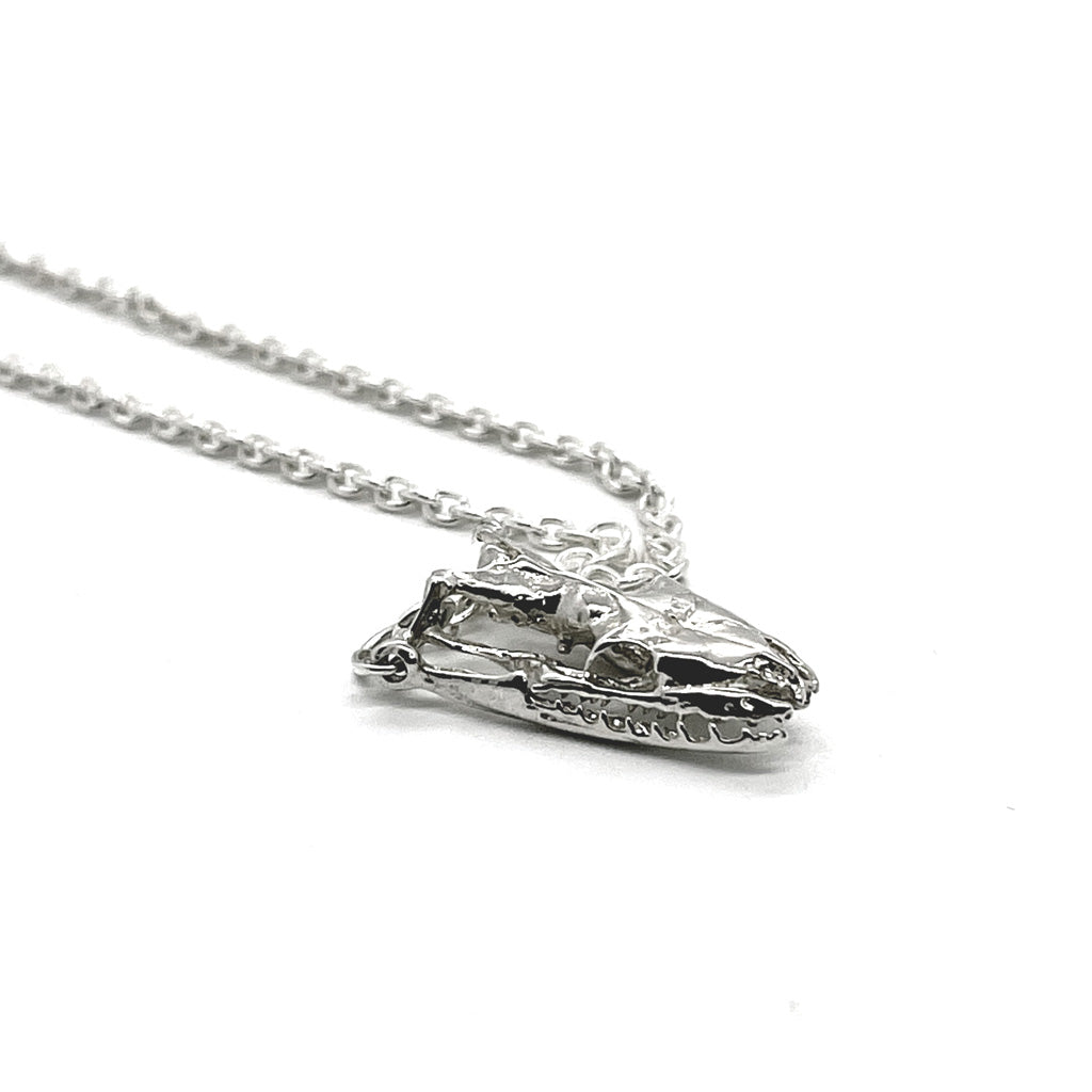 Snake Head Necklace | Silver