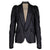 TINY DINOSAUR - Favorite Puff-Sleeved Striped Blazer | Black buy at DOORS NYC