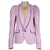 Favorite Puff-Sleeved Striped Blazer | Pink