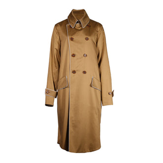 TINY DINOSAUR - Cotton-Blend Trench Coat | Camel buy at DOORS NYC