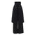 Wide Leg Trousers With Skirt Overlay | Black
