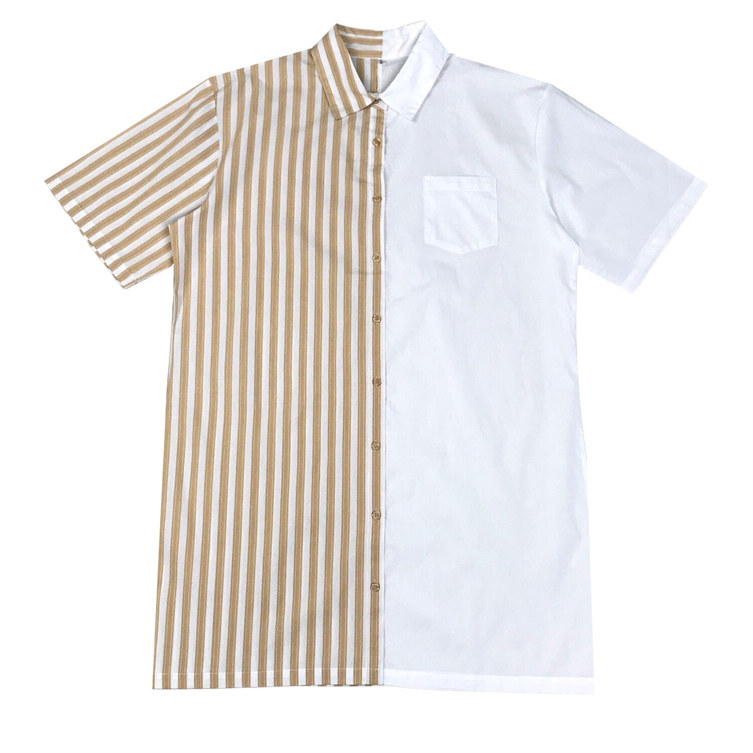 Mini Shirt Dress | Yellow