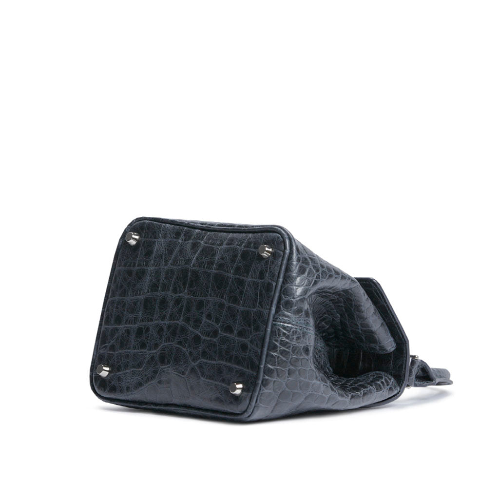 JANEPAIK SEOUL﻿ - Anne Crocodile-Effect Leather Bag | Navy, buy at doors. nyc