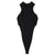 Gabrielle Cutout Embroidered Jersey Bodysuit | Black