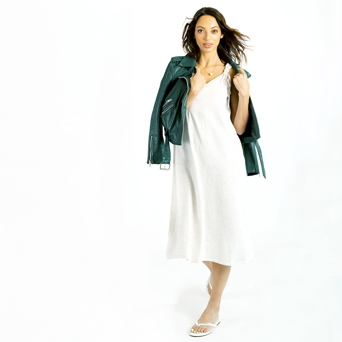 Cashmere Cotton House Dress | Funfetti